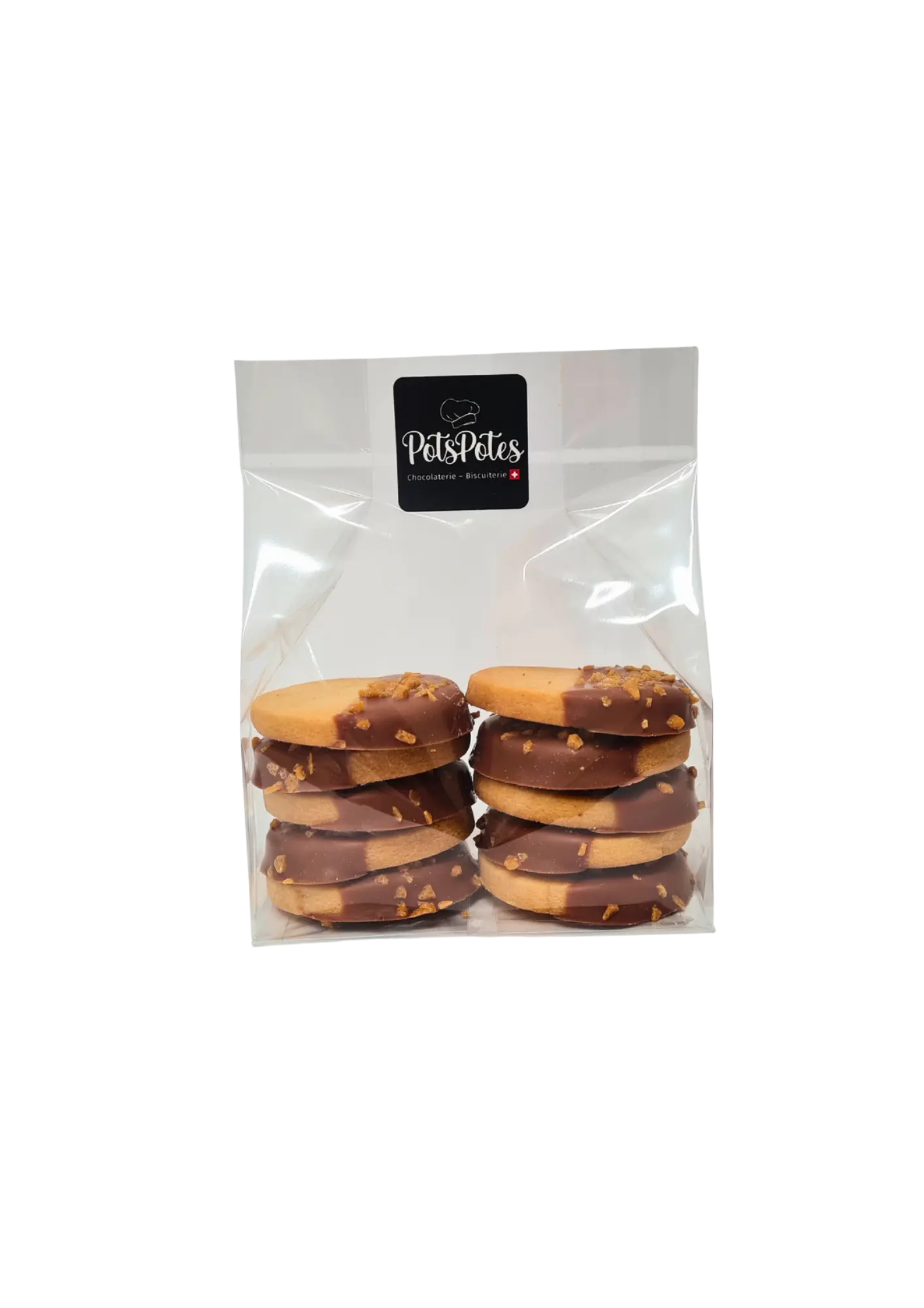 Sablés Chocolat au lait et pépites caramel PotsPotes