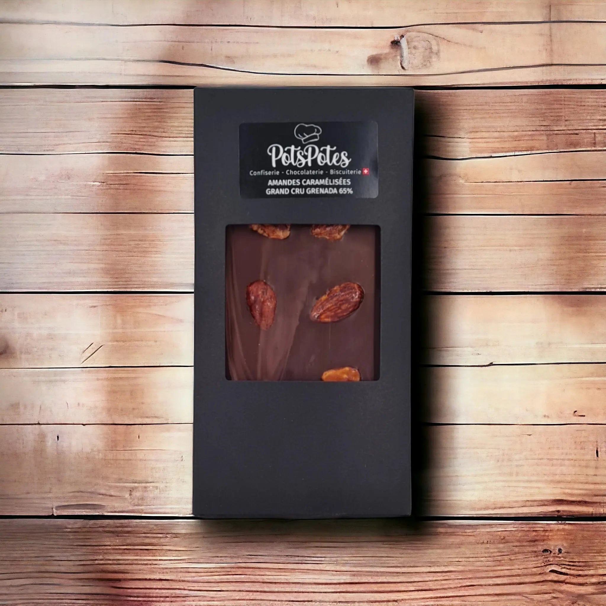 Tablette grand cru Grenada 65% Amandes Caramélisées PotsPotes