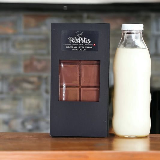 Tablette grand cru 🇨🇭 Bolivia 45% Lait de terroir