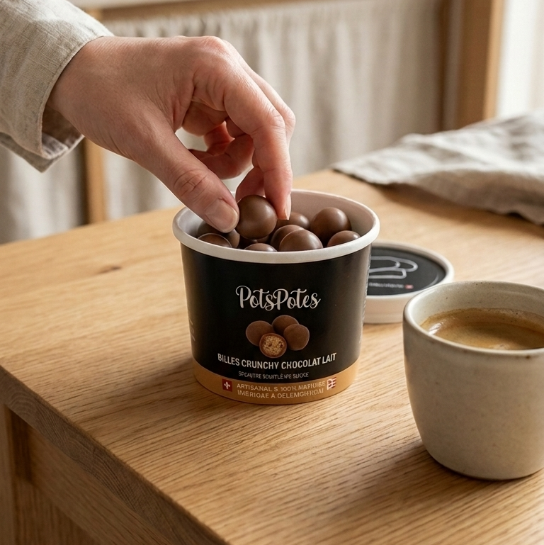 Billes crunchy Chocolat au lait (Épeautre soufflé VD)