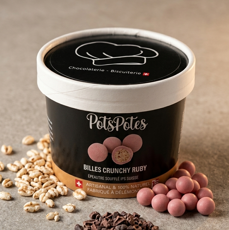 Billes crunchy Chocolat Ruby (Épeautre soufflé VD)