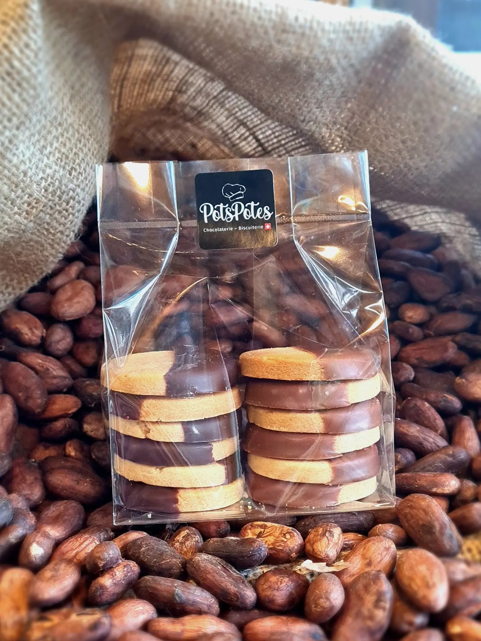 Sablés aux 2 chocolats PotsPotes