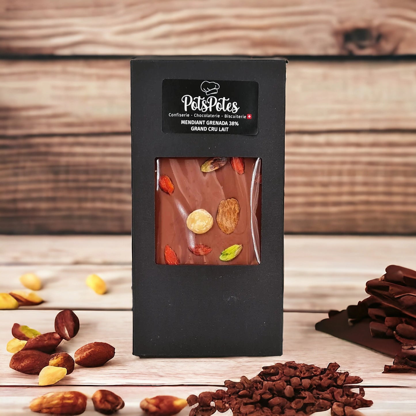 Tablette grand cru 🇨🇭 Mendiant Grenada 38%