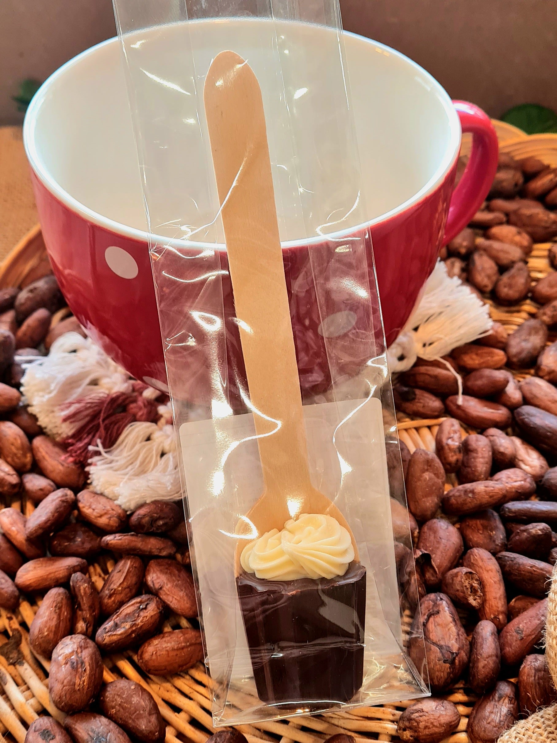 Cuillère chocolat chaud à choix