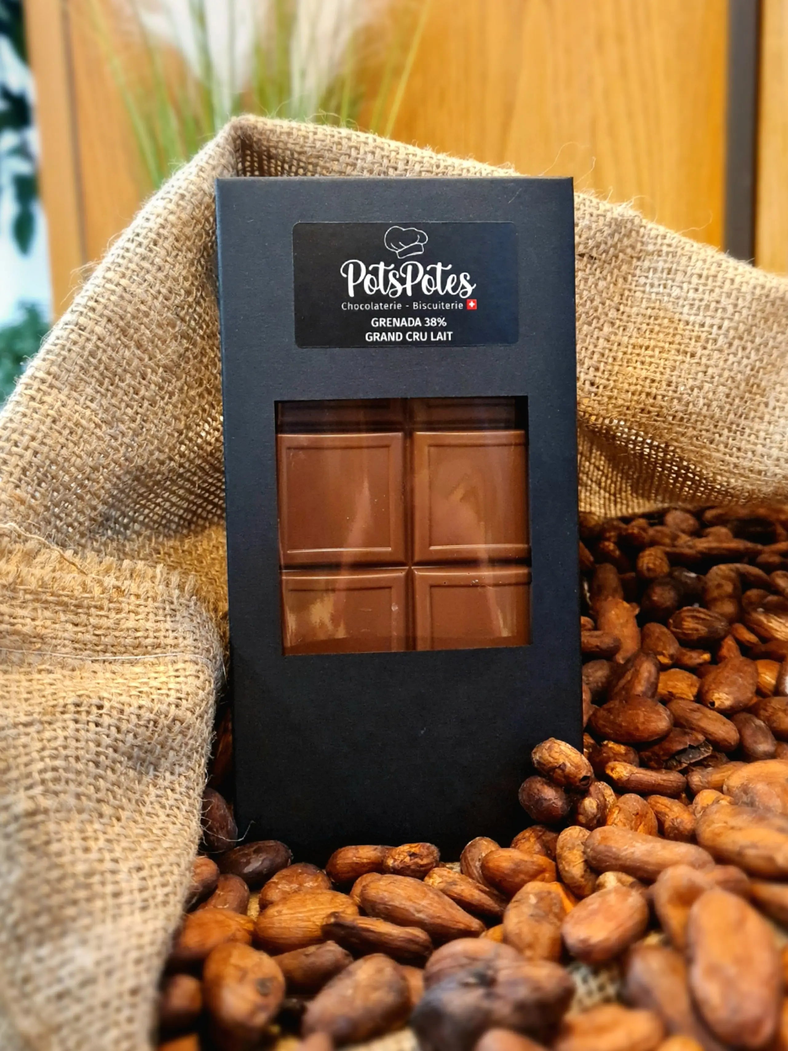 Tablette grand cru Grenada 38% Nature PotsPotes