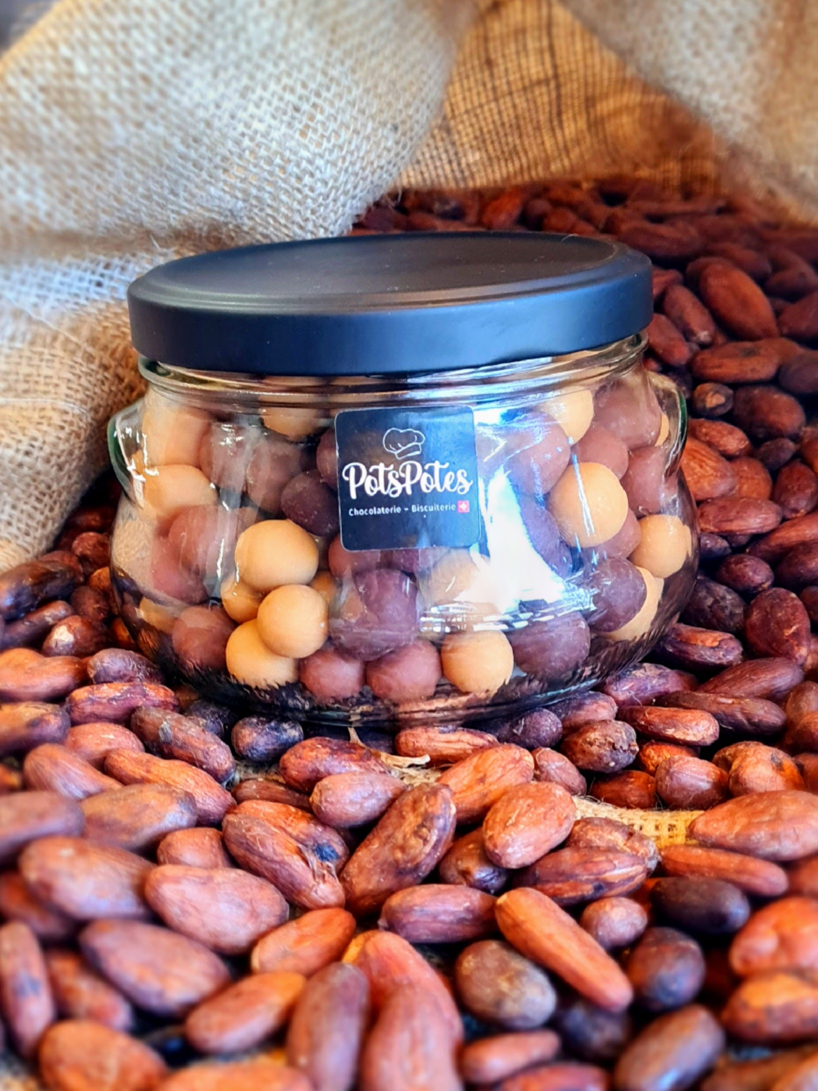 Billes crunchy aux 3 chocolats (Épeautre soufflé VD)