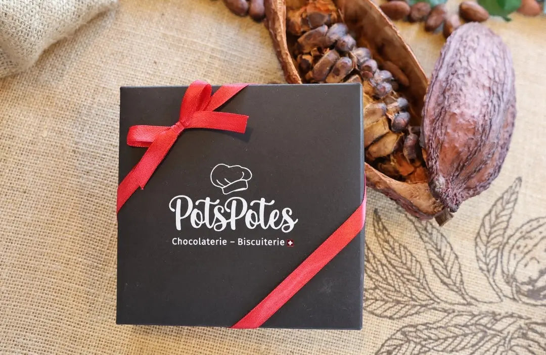 Boite de pralinés 9pièces PotsPotes