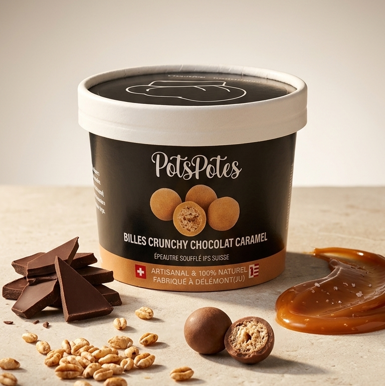 Billes crunchy Chocolat caramel (Épeautre soufflé VD)