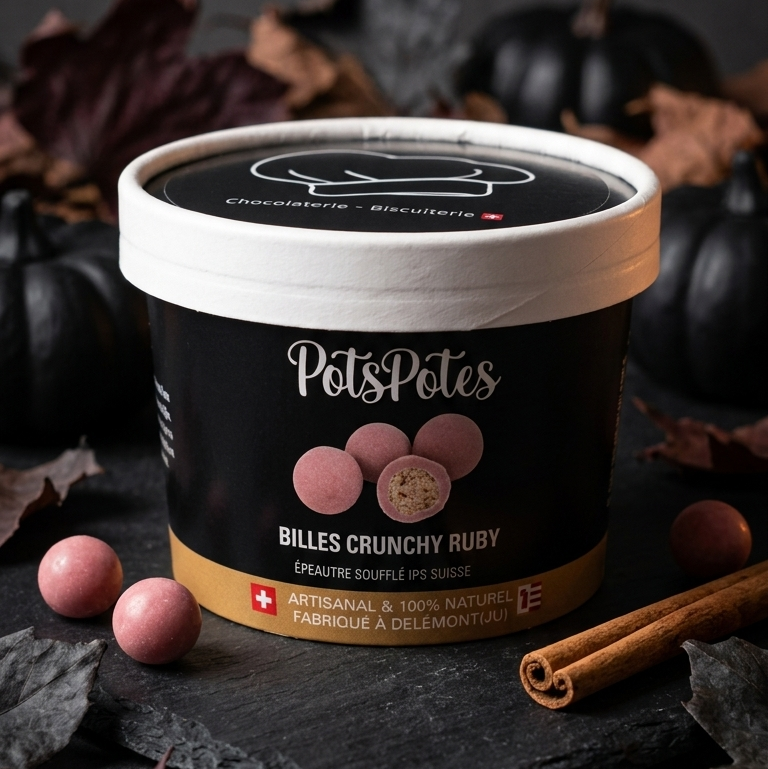 Billes crunchy Chocolat Ruby (Épeautre soufflé VD)