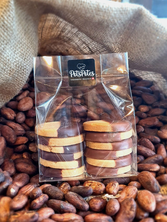 Sablés aux 2 chocolats