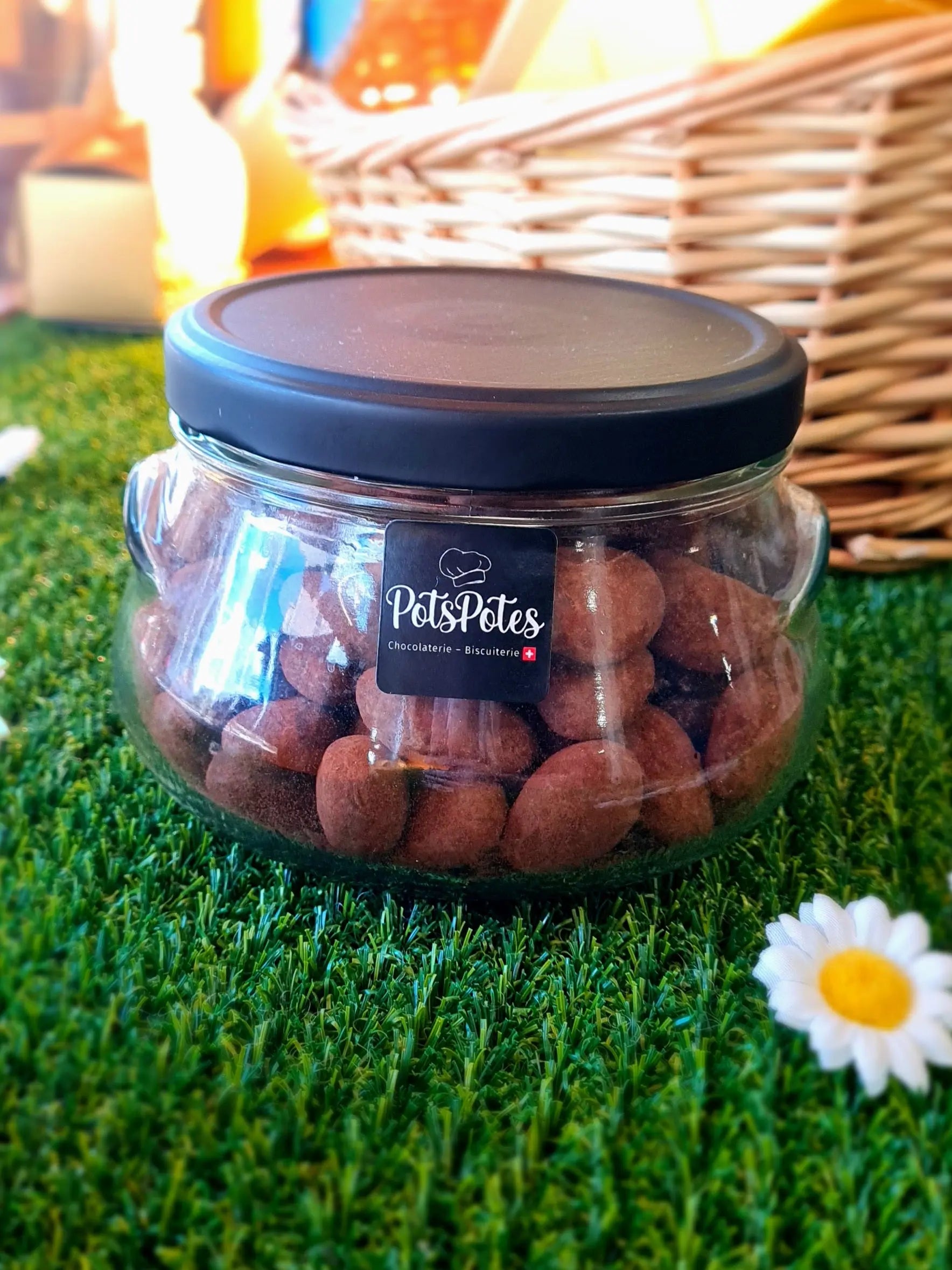 Pot Amandes Chocolat noir 300g PotsPotes