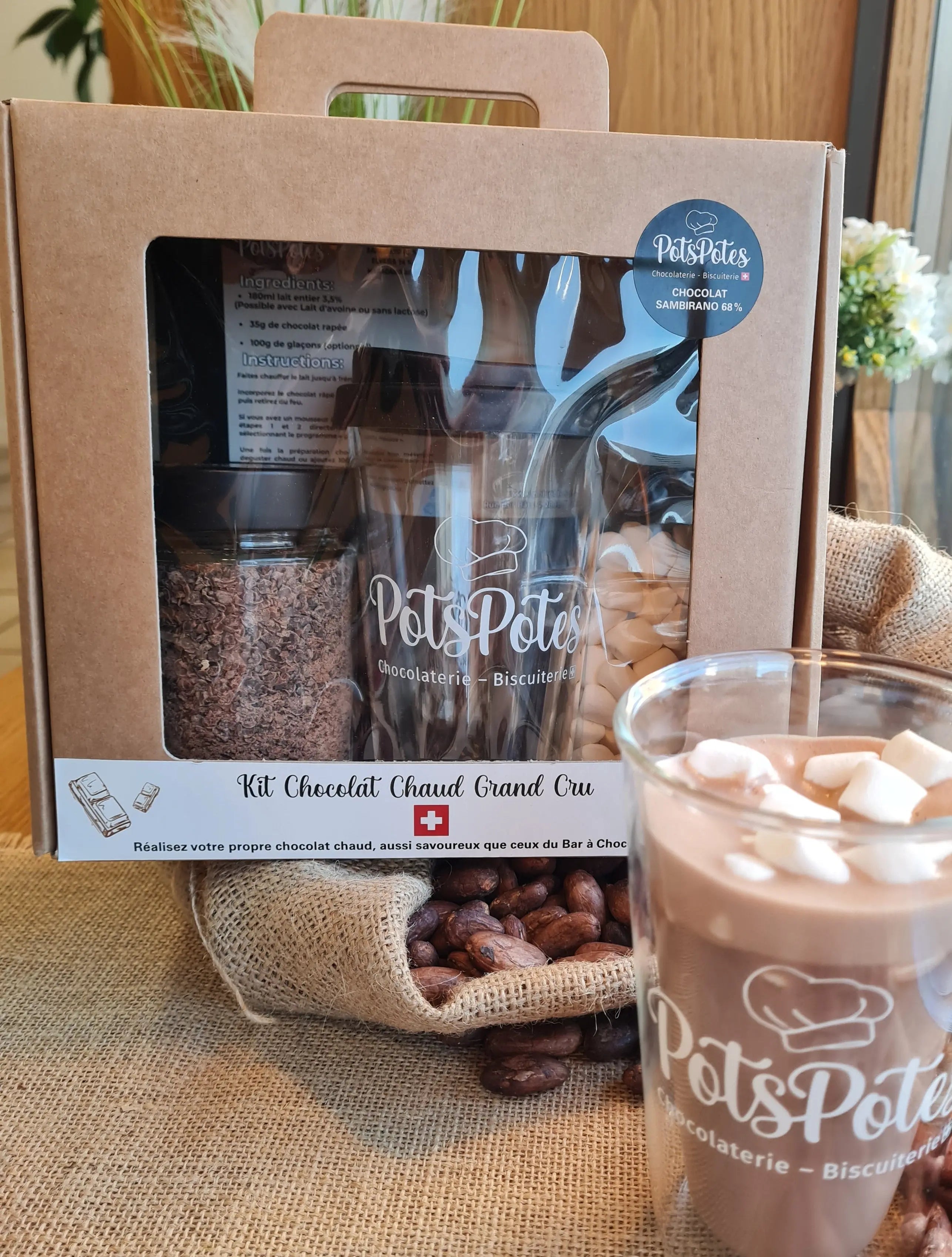 Kit Chocolat Chaud 68% PotsPotes