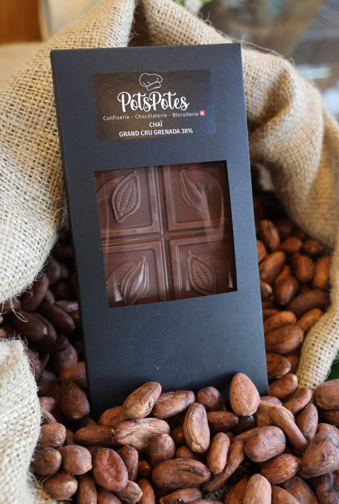 Tablette Épices Chaï, Grand cru 🇨🇭 Grenada 38%