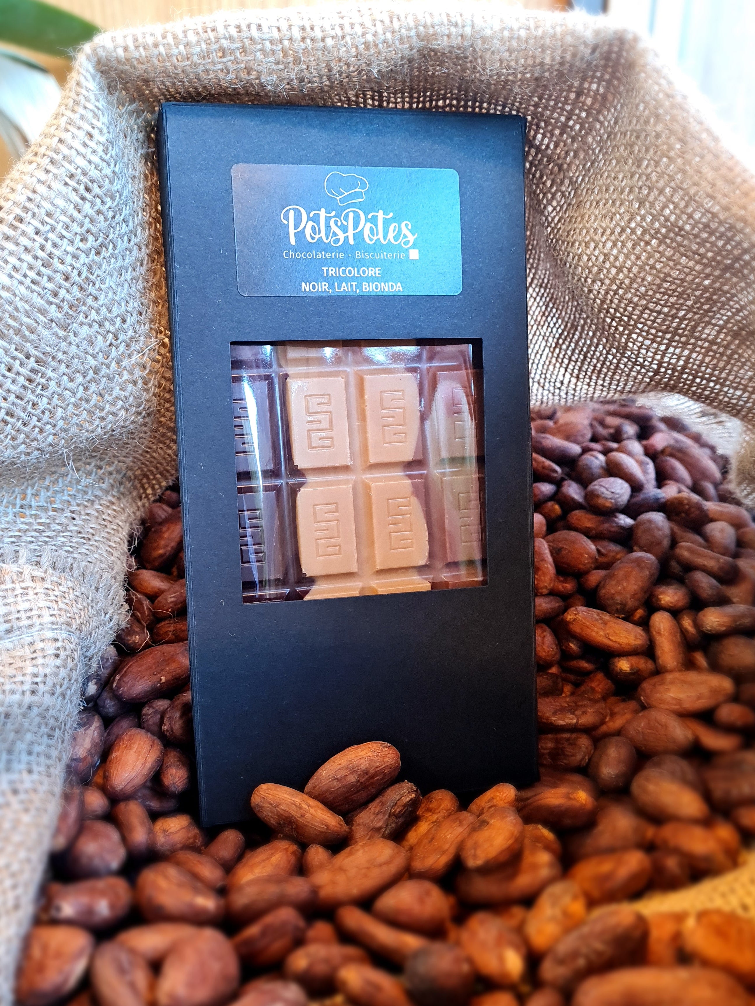 Tablette Tricolore, Noir, Lait, Bionda