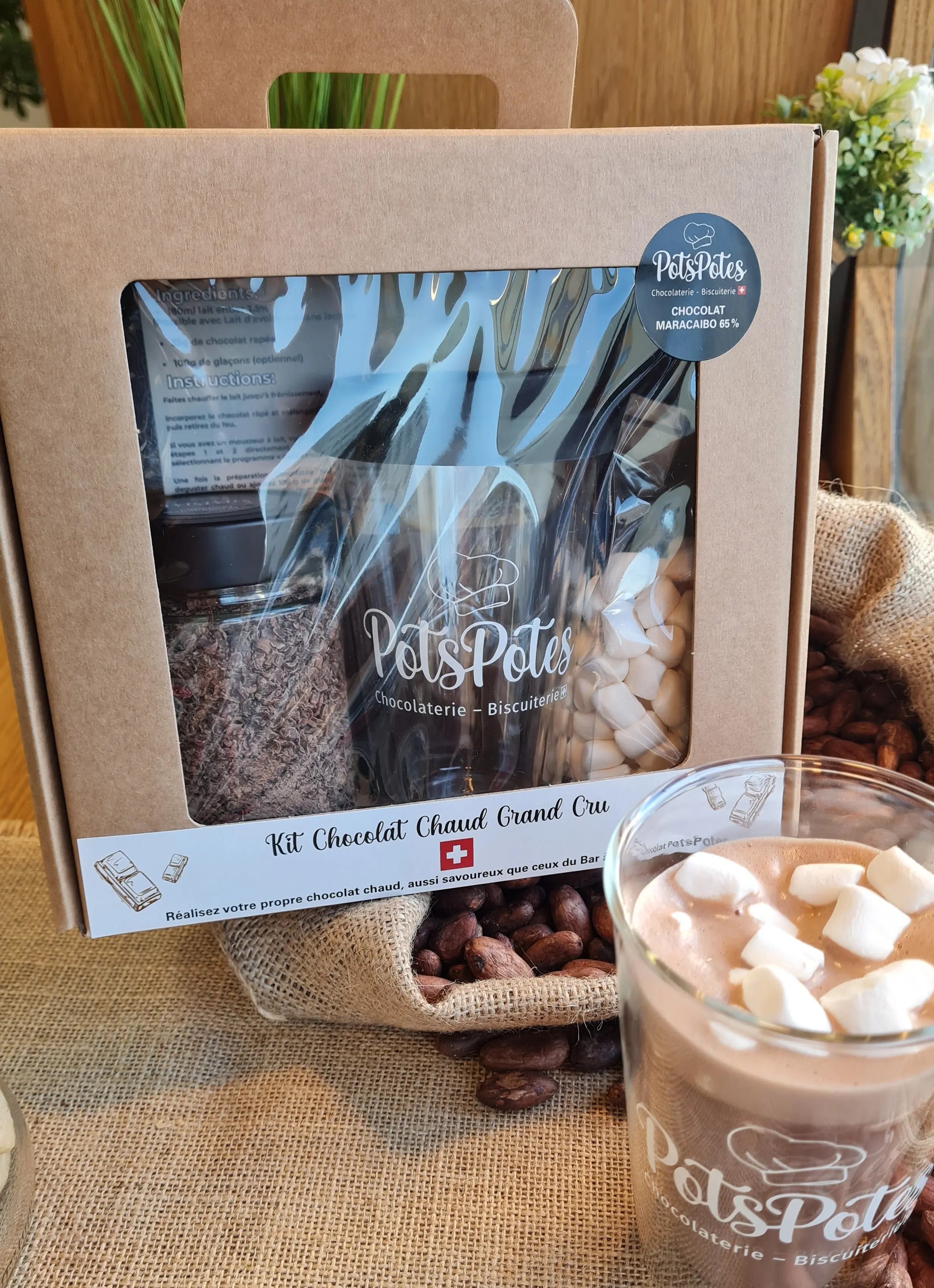 Kit chocolat chaud grand cru Maracaibo 65% PotsPotes
