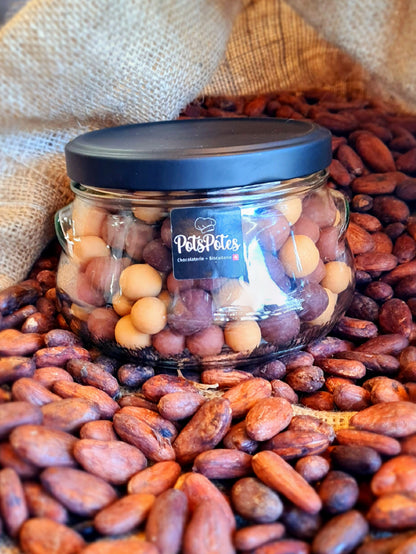 Billes crunchy aux 3 chocolats (Épeautre soufflé VD)